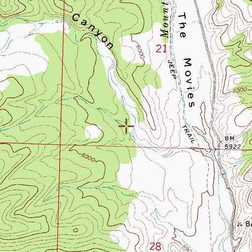 Topographic Map of Sawmill Canyon, UT