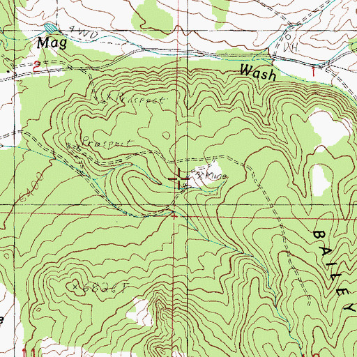Topographic Map of Schoo Mine, UT