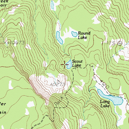 Topographic Map of Scout Lake, UT