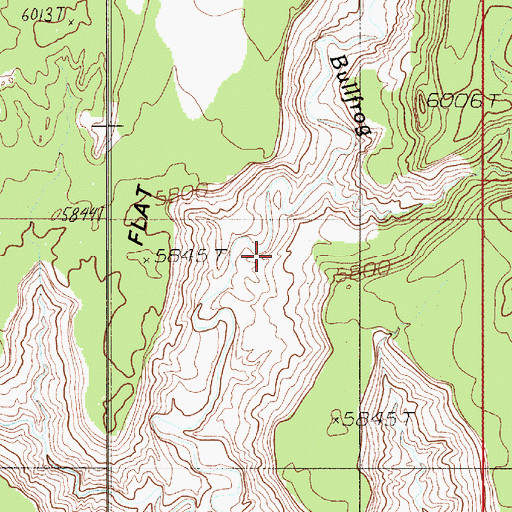 Topographic Map of Scratch Canyon, UT