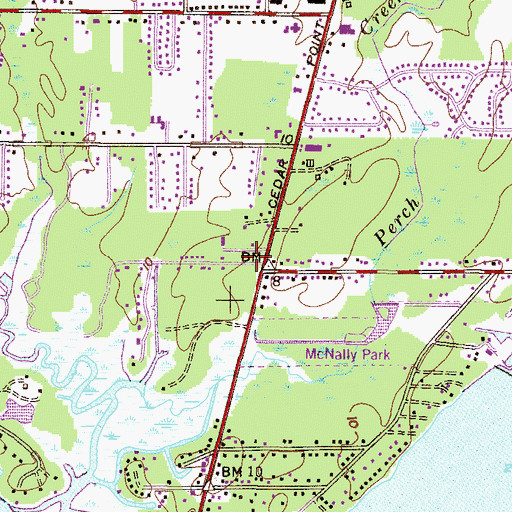 Topographic Map of Church of God, AL