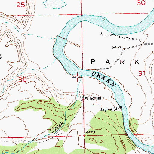 Topographic Map of Sears Creek, UT