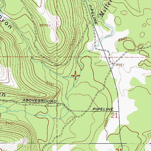 Topographic Map of Seeley Canyon, UT