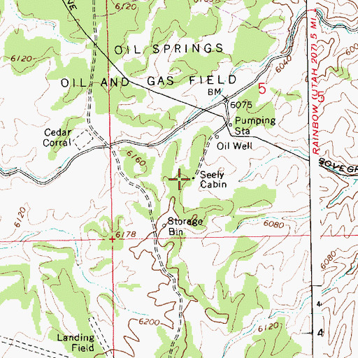 Topographic Map of Seely Cabin, UT
