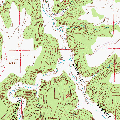 Topographic Map of Seep Canyon, UT