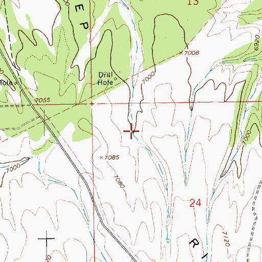 Topographic Map of Seep Ridge, UT