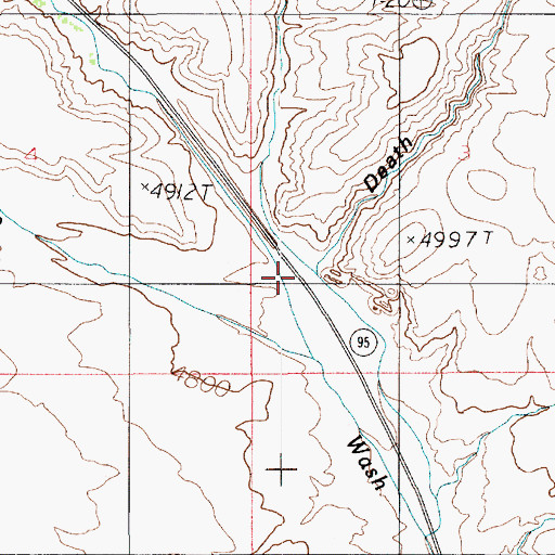 Topographic Map of Seep Wash, UT