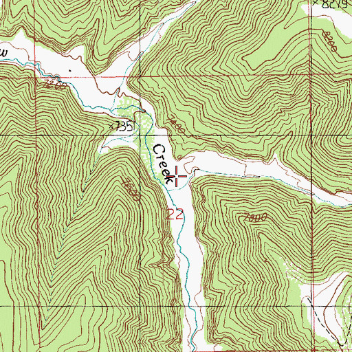 Topographic Map of Segundo Canyon, UT