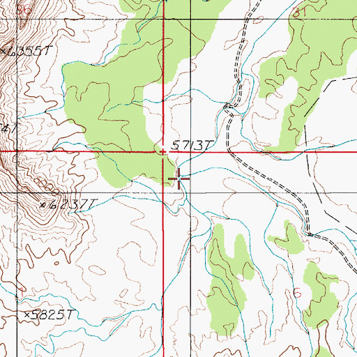 Topographic Map of Seven Canyon, UT