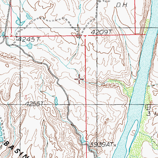 Topographic Map of Shafer Basin, UT