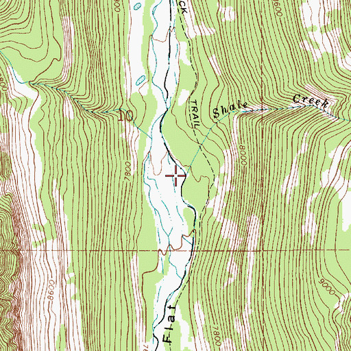 Topographic Map of Shale Creek, UT