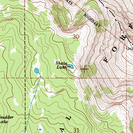 Topographic Map of Shale Lake, UT