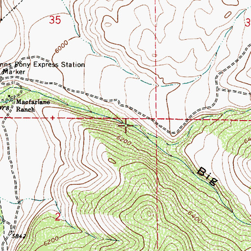 Topographic Map of Sheep Creek, UT