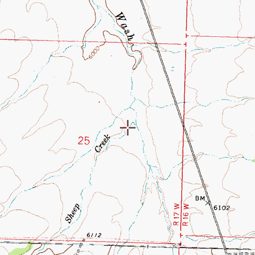 Topographic Map of Sheep Creek, UT