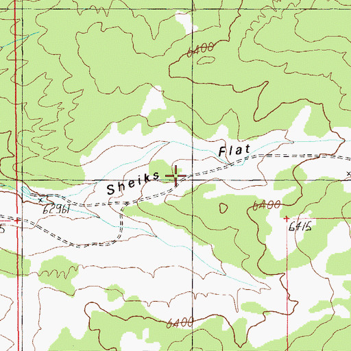 Topographic Map of Sheiks Flat, UT