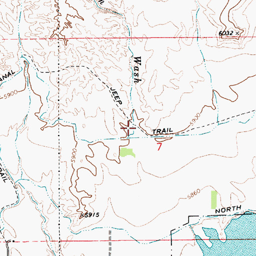 Topographic Map of Sherman Wash, UT