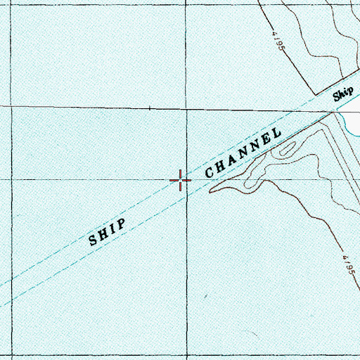 Topographic Map of Ship Channel, UT
