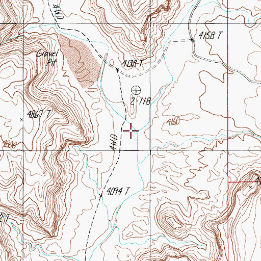 Topographic Map of Shitamaring Creek, UT
