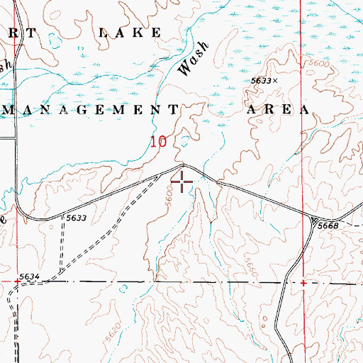 Topographic Map of Shoemaker Wash, UT