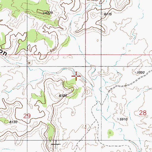 Topographic Map of Short Canyon, UT