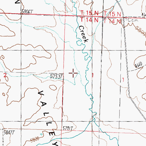 Topographic Map of Short Creek, UT