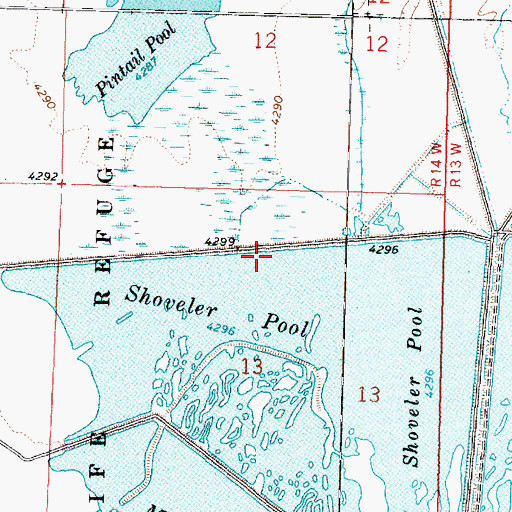 Topographic Map of Shoveler Pool, UT