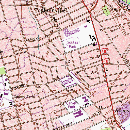 Topographic Map of Church of the Good Shepherd, AL