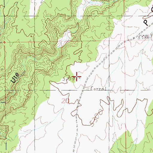 Topographic Map of Shumway Point, UT