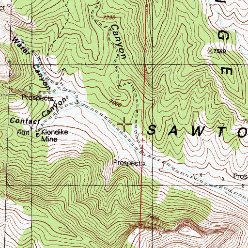 Topographic Map of Side Canyon, UT