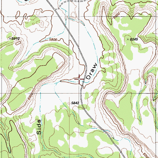 Topographic Map of Sids Draw, UT