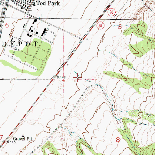 Topographic Map of Silcox Canyon, UT