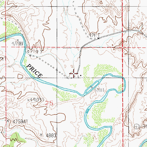 Topographic Map of Silvagni Ranch, UT