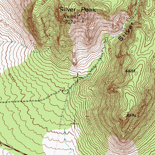 Topographic Map of Silver Canyon, UT