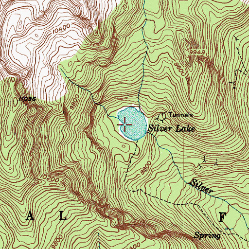 Topographic Map of Silver Lake, UT