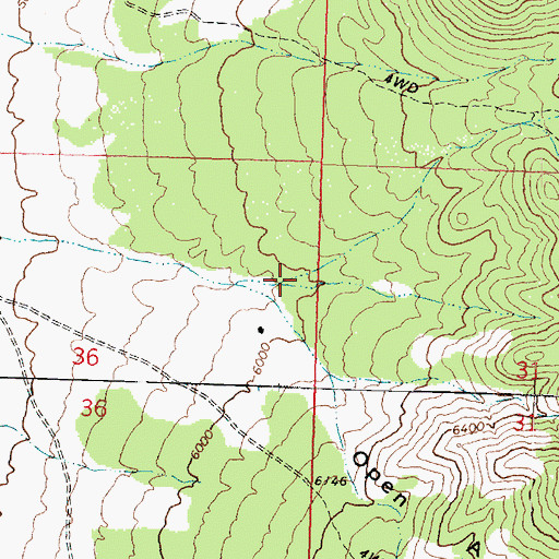 Topographic Map of Simonson Canyon, UT