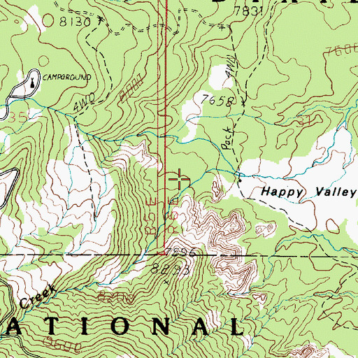 Topographic Map of Singletree Creek, UT