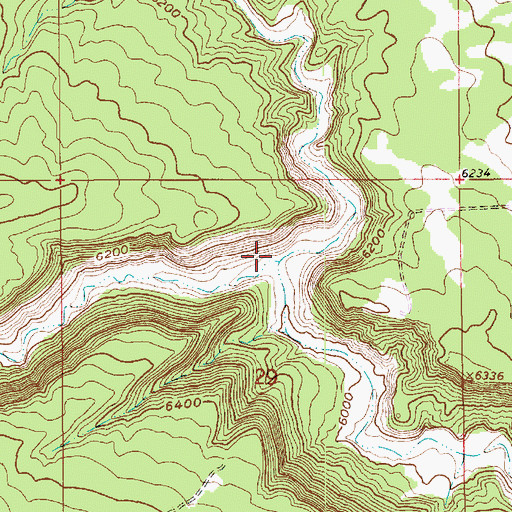 Topographic Map of Sink Draw, UT