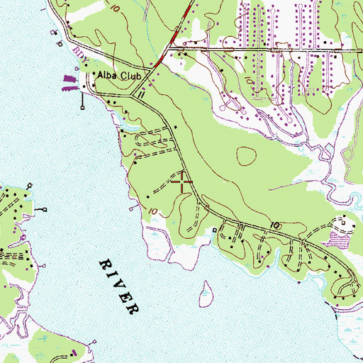Topographic Map of Clarke Gardens, AL
