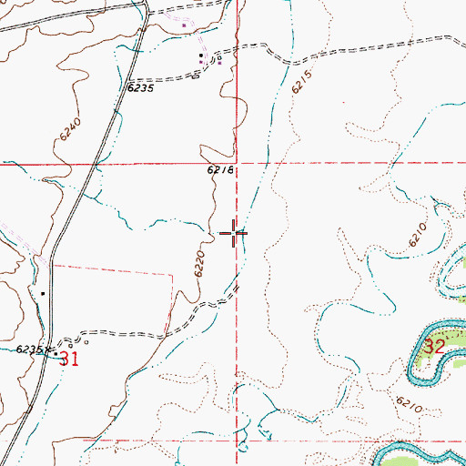 Topographic Map of Sixmile Creek, UT