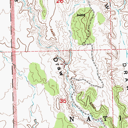 Topographic Map of Sixmile Draw, UT