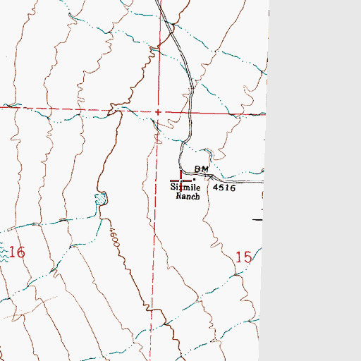 Topographic Map of Sixmile Ranch, UT