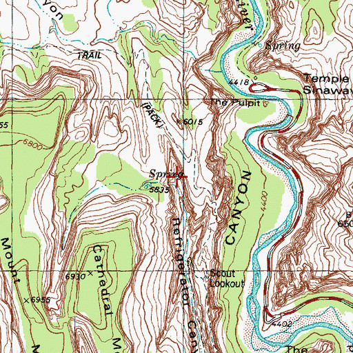 Topographic Map of Slickrock, UT