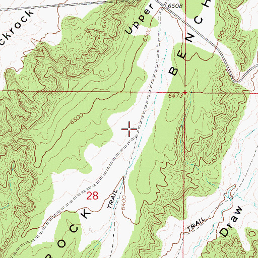 Topographic Map of Slickrock Bench, UT