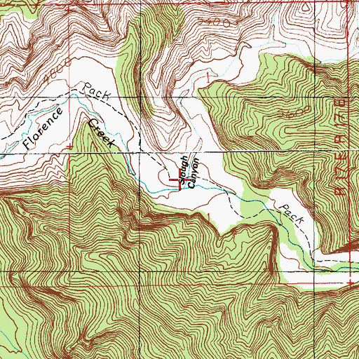 Topographic Map of Slough Canyon, UT