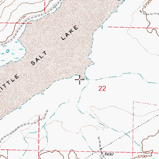 Topographic Map of Slough Wash, UT