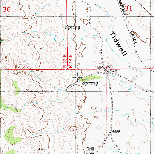 Topographic Map of Smith Cabin, UT