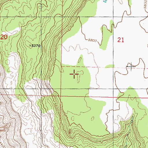 Topographic Map of Smith Mesa, UT