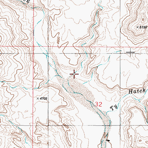 Topographic Map of Bull Canyon, UT