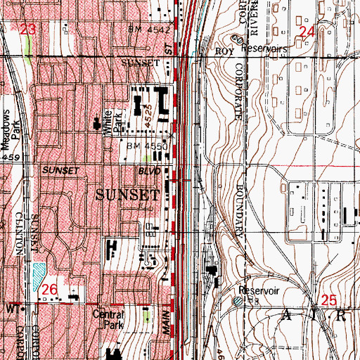 Topographic Map of Smith Siding, UT