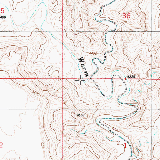Topographic Map of Smoky Hollow, UT